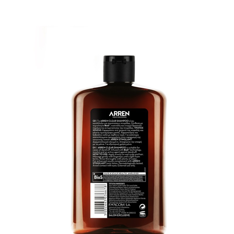 ШАМПУНЬ ДЛЯ ВОЛОС ОТ ПЕРХОТИ ARREN CLEAR SHAMPOO 400ML